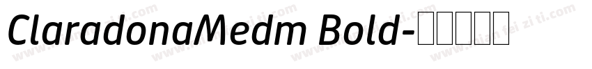 ClaradonaMedm Bold字体转换